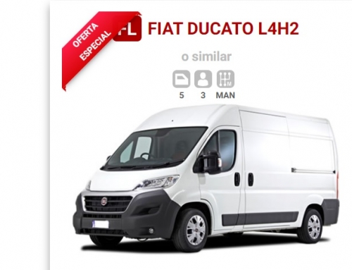 Fiat Ducato, una gran furgoneta de alquiler en Viva Cars