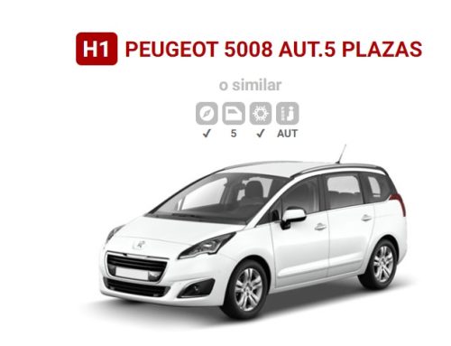 Peugeot 5008, un coche automático y familiar que puedes alquilar en Alicante